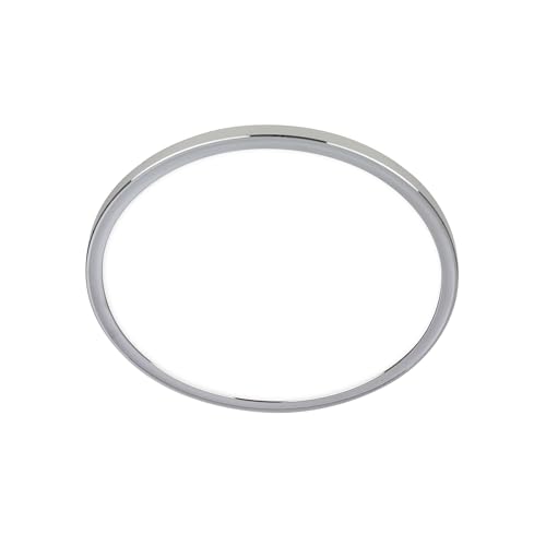 BRILONER - LED Deckenlampe Bad mit indirektem Licht, flach, IP54 Staub- Spritzwasserschutz, Deckenleuchte, LED Panel, Badlampe, Badezimmerlampe, Küchenlampe, Feuchtraumleuchte, 29,3x2,8 cm, Chrom von BRILONER