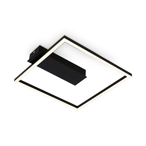BRILONER - LED Deckenlampe Frame, LED Deckenleuchte mit warmweißer Lichtfarbe, 12W Lampe, Wohnzimmerlampe, Schlafzimmerlampe, 320x300x50 mm (LxBxH) von BRILONER