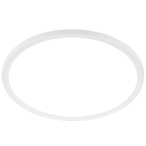 BRILONER - LED Deckenlampe mit indirektem Licht, flach, neutralweißes Licht, LED Lampe, Deckenleuchte, Wohnzimmerlampe, Küchenlampe, Deckenbeleuchtung, Flurlampe, 29,5 x 3 cm (DxH), Weiß von BRILONER