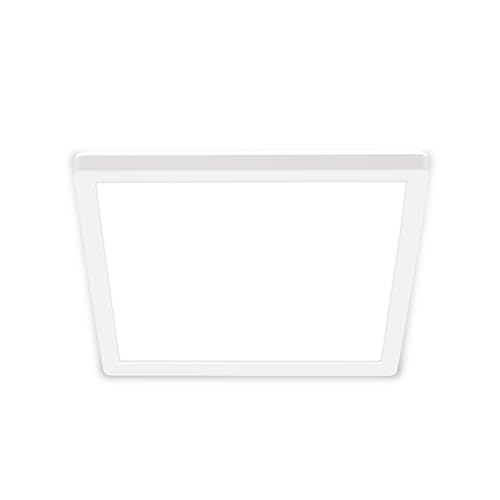 BRILONER - LED Deckenlampe mit indirektem Licht, flach, neutralweißes Licht, Lampe, Deckenleuchte, Wohnzimmerlampe, LED Panel, Küchenlampe, Deckenbeleuchtung, 24x24x3 cm, Weiß BRILONER - LED Deckenlampe mit indirektem Licht, flach, neutralweißes Licht, Lampe, Deckenleuchte, Wohnzimmerlampe, LED Panel, Küchenlampe, Deckenbeleuchtung, 24x24x3 cm, Weiß von BRILONER