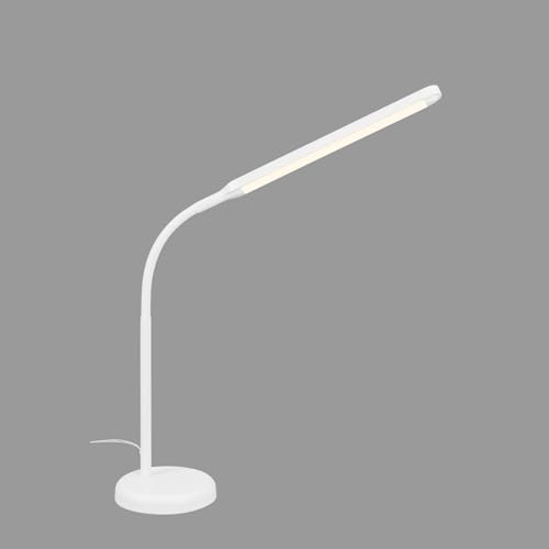 BRILONER – LED Nachttischlampe Touch Dimmbar, Schreibtischlampe LED, LED Tischlampe, LED Leselampe für Home Office, 4 Stufig Dimmbar, Weiß von BRILONER