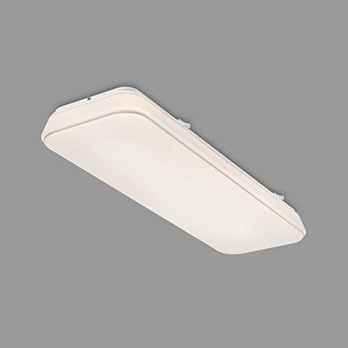 BRILONER Leuchten - LED Deckenlampe Dimmbar in 3 Stufen, 24W, Memoryfunktion, Warmweiß, LED Panel rechteckig, Weiß, 607x187x57mm (LxBxH) von BRILONER
