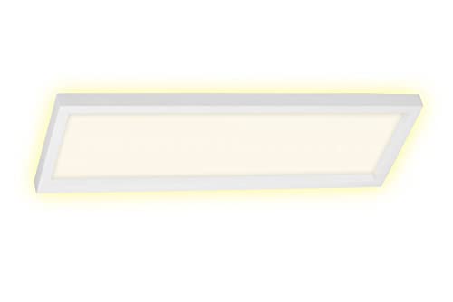 BRILONER Leuchten - LED Deckenleuchte, Deckenlampe inkl. Backlight-Effekt, 22 Watt, 3.000 Lumen, 3.000 Kelvin, Weiß, 582x202x41mm (LxBxH) von BRILONER