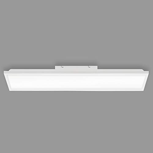 BRILONER Leuchten - LED Panel, Deckenleuchte dimmbar, WiFi, inkl. Farbtemperatursteuerung, inkl. App - Bedienung, inkl. Fernbedienung, 24 Watt, 1.840 Lumen, Weiß, 1.000x250x65mm (LxBxH) von BRILONER