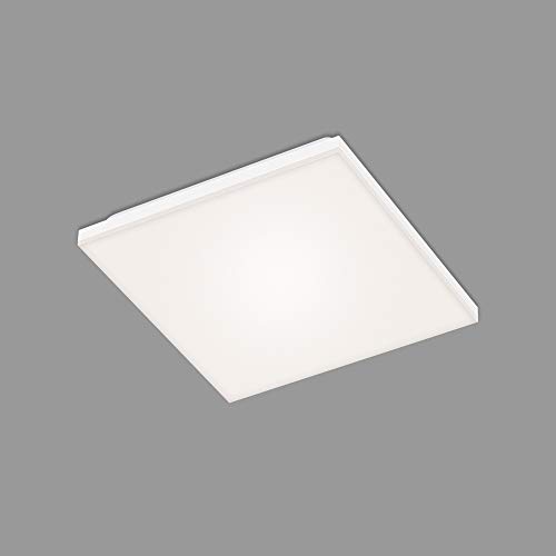 BRILONER Leuchten – LED Panel, LED Deckenlampe, rahmenlos, 12 Watt, 1.600 Lumen, 4.000 Kelvin, Weiß, 295x295x70mm (LxBxH) von BRILONER