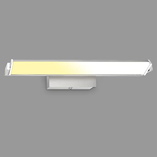 BRILONER Leuchten - LED Wandleuchte innen, Wandlampe mit Schalter, Touchfunktion, Farbtemperatur Einstellbar, Stufenlos Dimmbar, Schwenkbar, Matt-Nickel-Chrom von BRILONER