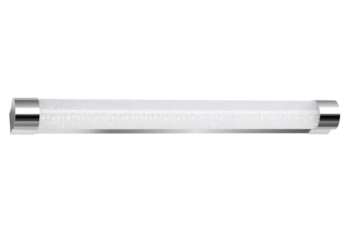 BRILONER - Spiegelleuchte Bad einstellbar in warmweiß und neutralweiß, dimmbar in Stufen, Speicherfunktion, Badezimmerlampe, Spiegellampe Bad, Lampe Badezimmer, Badlampe, 59,2x6,7x5,4 cm, Chromfarbig von BRILONER