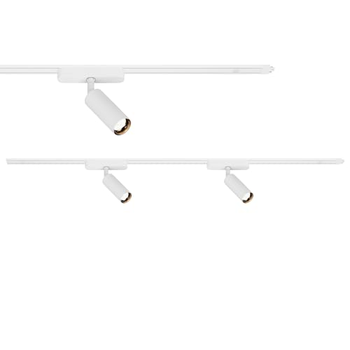 BRILONER - Schienensystem Luxtrail Erweiterungsset, 2x LED Spots, erweiterbar, schwenkbar, Lampen, Lichtschienensystem Decke, Strahler Schiene, Deckenlampe, Deckenleuchte, Spotlight, 1m, Weiß BRILONER - Schienensystem Luxtrail Erweiterungsset, 2x LED Spots, erweiterbar, schwenkbar, Lampen, Lichtschienensystem Decke, Strahler Schiene, Deckenlampe, Deckenleuchte, Spotlight, 1m, Weiß von BRILONER