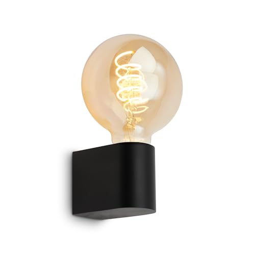 BRILONER - Spiegelleuchte Bad IP44 Spritzwasserschutz, E27 max. 10W, Wandmontage, Badezimmerlampe, Spiegellampe Bad, Lampe Badezimmer, Badlampe Wand, Wandlampe Badezimmer, 4,5 x 8 x 9,5cm, Schwarz BRILONER - Spiegelleuchte Bad IP44 Spritzwasserschutz, E27 max. 10W, Wandmontage, Badezimmerlampe, Spiegellampe Bad, Lampe Badezimmer, Badlampe Wand, Wandlampe Badezimmer, 4,5 x 8 x 9,5cm, Schwarz von BRILONER