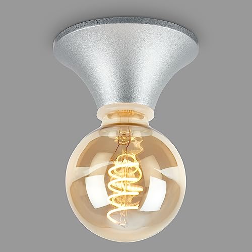 BRILONER– Wandleuchte Innen, Wandlampe Innen, Badezimmerlampe, Deckenleuchte, Deckenlampe, Spritzwassergeschützte Wandleuchte für das Bad, Spiegellampe, Spiegelleuchte, Chrom-Matt von BRILONER