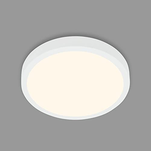 BRILONER - LED Deckenlampe mit warmweißer Lichtfarbe, 24 Watt, 2900 Lumen, LED Lampe, LED Deckenleuchte, Wohnzimmerlampe, Schlafzimmerlampe, Küchenlampe, Deckenbeleuchtung, Flurlampe, 38x5 cm, Weiß von BRILONER
