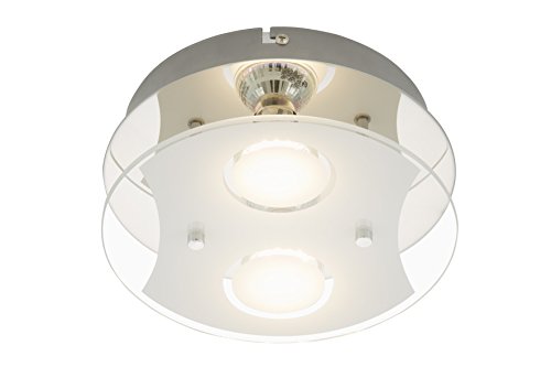 Briloner Leuchten Deckenleuchte, LED Lampe, Deckenlampe, LED Strahler, Spots, Wohnzimmerlampe, Deckenstrahler, Deckenleuchte Wohnzimmer, Deckenspot, Deckenbeleuchtung, rund von BRILONER