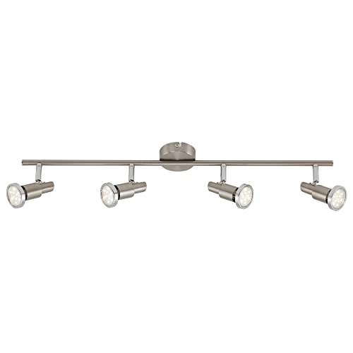 Briloner Leuchten LED Deckenleuchte, 4 dreh- & schwenkbare LED-Spot-Lights, Decken-Lampe, Metall, Strahler inkl. Leuchtmittel à 3 W, Länge: 67.5 cm von BRILONER