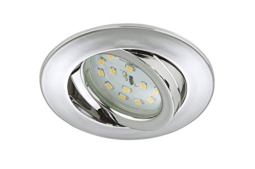 Briloner Leuchten LED Einbauleuchte, Einbaustrahler, LED Strahler, Spots, Deckenstrahler, Deckenspot, Lampen Wohnzimmer, LED Einbaustrahler 230v, Deckeneinbauleuchten, Einbaulampe, schwenkbar, rund Briloner Leuchten LED Einbauleuchte, Einbaustrahler, LED Strahler, Spots, Deckenstrahler, Deckenspot, Lampen Wohnzimmer, LED Einbaustrahler 230v, Deckeneinbauleuchten, Einbaulampe, schwenkbar, rund von BRILONER