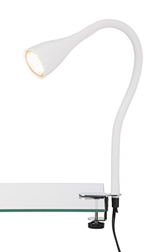 Briloner Leuchten LED Klemmleuchte, Klemmspot, Klemmlampe, Tischleuchte, Anklemmleuchte LED, flexibel, 1 Stück (1er Pack) von BRILONER