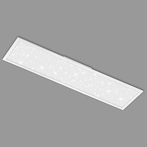 BRILONER Leuchten - LED Panel, Deckenlampe inkl. Sternendekor, 4.100 Lumen, 4.000 Kelvin, 38 Watt, Weiß, 1.195x295x60mm (LxBxH), 7393-016 von BRILONER