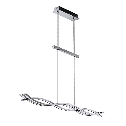 Briloner Leuchten LED Pendelleuchte, Pendellampe dimmbar via Wandschalter, 1890 Lumen, 6 W, Aluminium von BRILONER