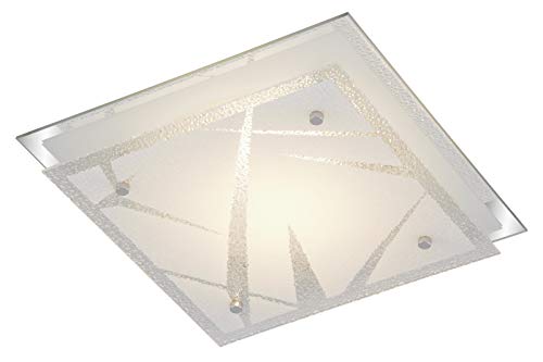 LED Deckenleuchte Briloner 3694-116 Wohnraumlampe Weiß Glas 12 Watt von BRILONER