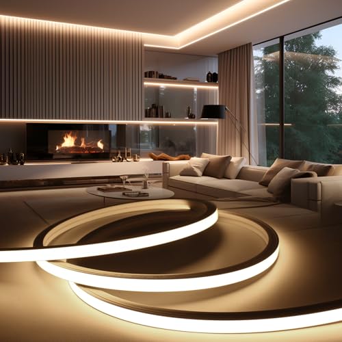 BRIMETI LED Streifen Aussenbereich 230V Neon LED Strip 30M Wasserdicht Lichtband IP65 Neutralweiß Silikon Aussen Schlauch 120LED/M Outdoor Lichtleiste Band für Innen Heim Küche mit Netzteil BRIMETI LED Streifen Aussenbereich 230V Neon LED Strip 30M Wasserdicht Lichtband IP65 Neutralweiß Silikon Aussen Schlauch 120LED/M Outdoor Lichtleiste Band für Innen Heim Küche mit Netzteil von BRIMETI