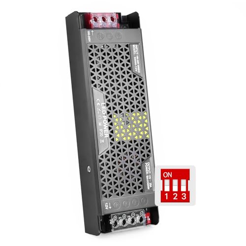 BRIMETI LED Trafo 230V Auf 12V 300W Dimmbar Transformator 25A Extra Dünn Netzteil Spannung Treiber Driver Schaltnetzteil Dimmbar Trafo Konstantspannung Niederspannungs für LED Streifen Lampe von BRIMETI
