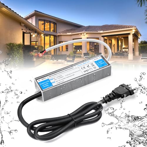 BRIMETI LED Trafo 24V 60W Wasserdicht IP67 LED Treiber Netzteil 2,5A Mit Stecker Schaltnetzteil Transformator AC 230V auf DC 24 Volt Außenbereich, Kompakter Dünner Konstantspannung Niedervolttrafo BRIMETI LED Trafo 24V 60W Wasserdicht IP67 LED Treiber Netzteil 2,5A Mit Stecker Schaltnetzteil Transformator AC 230V auf DC 24 Volt Außenbereich, Kompakter Dünner Konstantspannung Niedervolttrafo von BRIMETI