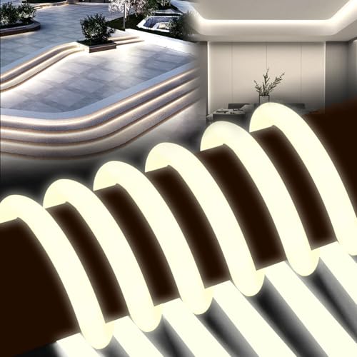 BRIMETI Neon LED Streifen 20M Aussenbereich 320° Glühen Rund Neon Strip Wasserdicht IP65 230V Outdoor Flexibler DIY Lichtband für Innen Küche Deko,mit Einem Netzteil und Controller (Natürliches Weiß) BRIMETI Neon LED Streifen 20M Aussenbereich 320° Glühen Rund Neon Strip Wasserdicht IP65 230V Outdoor Flexibler DIY Lichtband für Innen Küche Deko,mit Einem Netzteil und Controller (Natürliches Weiß) von BRIMETI