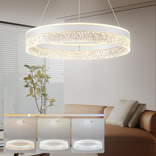 BRIMETI Pendelleuchte Esstisch, Esstischlampe 50cm Höhenverstellbar Esszimmerlampen 60W 1-flammig Hängeleuchte LED Hängelampe 3000K/4000K/6000K, für Wohnzimmer Esszimmer Küchen Bar Leuchten (Weiß) BRIMETI Pendelleuchte Esstisch, Esstischlampe 50cm Höhenverstellbar Esszimmerlampen 60W 1-flammig Hängeleuchte LED Hängelampe 3000K/4000K/6000K, für Wohnzimmer Esszimmer Küchen Bar Leuchten (Weiß) von BRIMETI