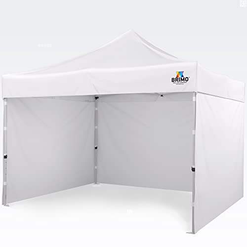 BRIMO Stabile Partyzelte 100% Wasserdicht mit 3 Seitenteilen - 5 Jahre Garantie (3x3 m, Weiß) von BRIMO