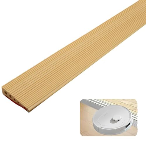 Gummi Türschwellenrampe Rampe, 8x2x90cm Bordsteinrampe, PVC Saugroboter Türschwellenrampe, übergangsschienen Selbstklebend Schwellenrampe für Rollstuhl, Kinderwagen, Rollator & e Scooter Beige Gummi Türschwellenrampe Rampe, 8x2x90cm Bordsteinrampe, PVC Saugroboter Türschwellenrampe, übergangsschienen Selbstklebend Schwellenrampe für Rollstuhl, Kinderwagen, Rollator & e Scooter Beige von BRIMOREA