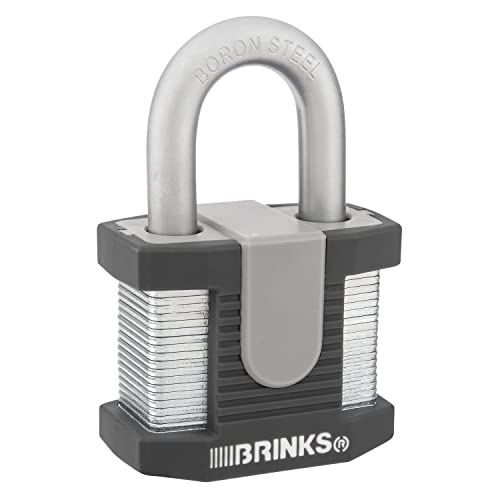 BRINKS 672-50001 BRINKS-50 mm kommerzielles Vorhängeschloss aus laminiertem Stahl, Chrom von BRINKS