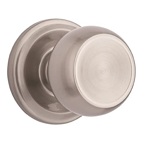 BRINKS Home Security Push Pull Rotate Door Locks 23041-119 Stafford Style Interior Non Locking Door Knob, Satin Nickel by Home Security Push Pull Rotate Door Locks von BRINKS