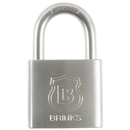 Brinks Home Security 672-40811 Vorhängeschloss aus massivem Edelstahl, 37 mm von BRINKS