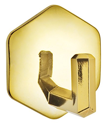 BRINOX Mini Kleiderbügel Selbstklebend 4.4x4.9x3.2 cm Gold von Brinox