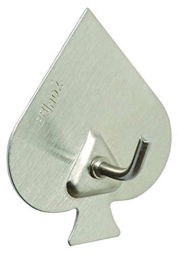 BRINOX Mini Kleiderbügel Selbstklebend 5.2x4.4x2.1 cm rostfreier Edelstahl von Brinox