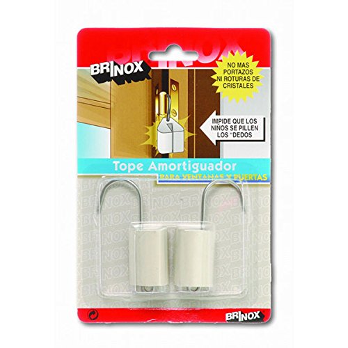 Brinox Amortiguador para puertas y ventanas Tür-und Fensterpuffer, Edelstahl, weiß, 7x4.4x4.2 cm von Brinox