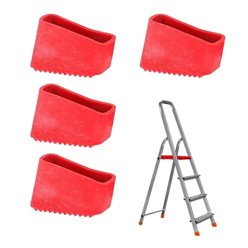 BRIOTA 4 Stück 50 x 20 mm Ersatzfüße für Leitern, Gummi leiter füße, Rutschfeste Leiterfüße, Gummifüße für Leitern Für Leiterfüße Universal Leiter Fußa Bdeckungen Für Heimarbeiter von BRIOTA