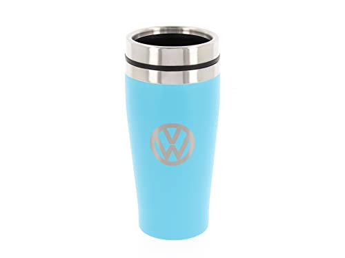 BRISA VW Collection - Volkswagen Isolierter Edelstahl Thermo-Becher im Original VW Design (Doppelwandig/450ml/Türkis) von BRISA