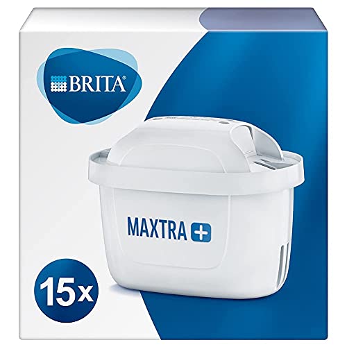 BRITA Maxtra Wasserfilterkartuschen, kompatibel mit allen BRITA Kannen zur Chlor- und Kalkreduzierung, 15 Stück von BRITA