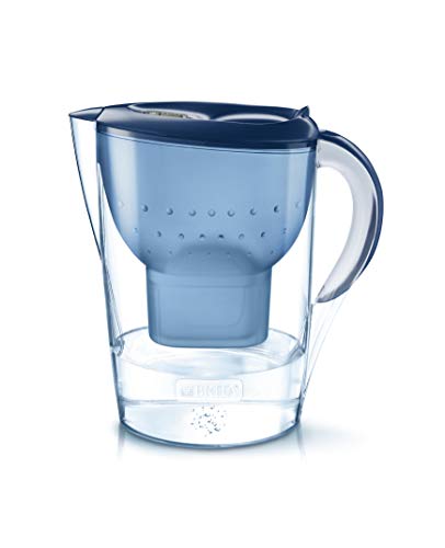 Brita – Karaffe mit Wasserfilter, kompatibel für Maxtra+-Kartuschen, Farbe: Weiß 3,5 L blau von Brita
