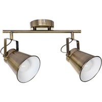 BRITOP Lighting Deckenleuchte 2742211 bronze Metall B/H/T: ca. 50x25x25 cm E27 2 Brennstellen von BRITOP Lighting