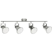 BRITOP Lighting Deckenleuchte 2742427 silber Metall B/H/T: ca. 96x28x25,5 cm E27 4 Brennstellen von Britop Lighting