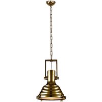 BRITOP Lighting Pendelleuchte 1690111 messing Metall H/D: ca. 150x40 cm E27 1 Brennstellen von Britop Lighting