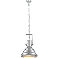 BRITOP Lighting Pendelleuchte 1690128 Chrom Metall H/D: ca. 145x40 cm E27 1 Brennstellen von BRITOP Lighting