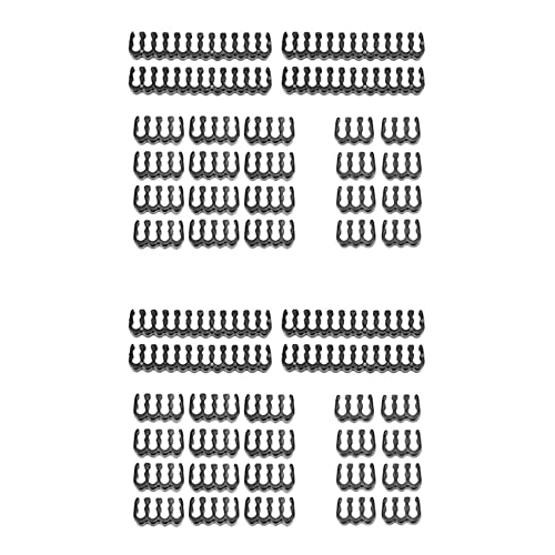 KVSERT 48 PC-Kabelkamm für Motherboard, 24-polig, 8-polig, 6-polig, Kabelkamm für Computer, ummantelt, zu 3,4 mm, Schwarz von KVSERT