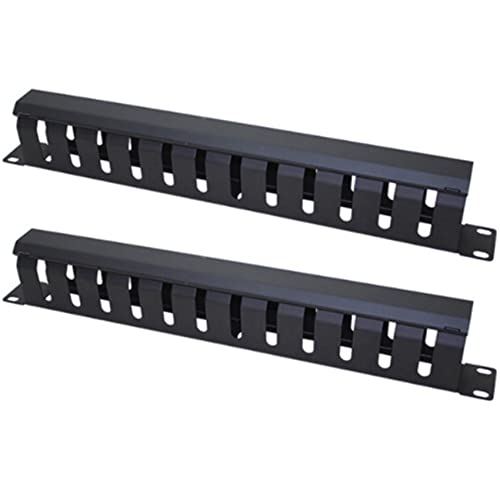 Tomshi 2X 1U Kabel Management Horizontal Montiert 19 Server Rack von BRIUERG
