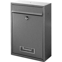 Brixo - domus briefkasten aus grauem stahl L22xT9xH33 cm von BRIXO