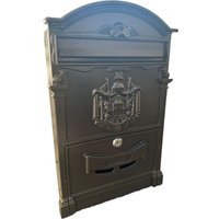 Brixo - Aluminium Mailbox -Magazinformat 26x9xh41 Villa Italia Bronze von BRIXO