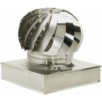 Brixo - Fumaiolo Comignolo Dreh- und Rechteck -Edelstahl mit niedriger Basis - Base quadrata 32x32 cm von BRIXO