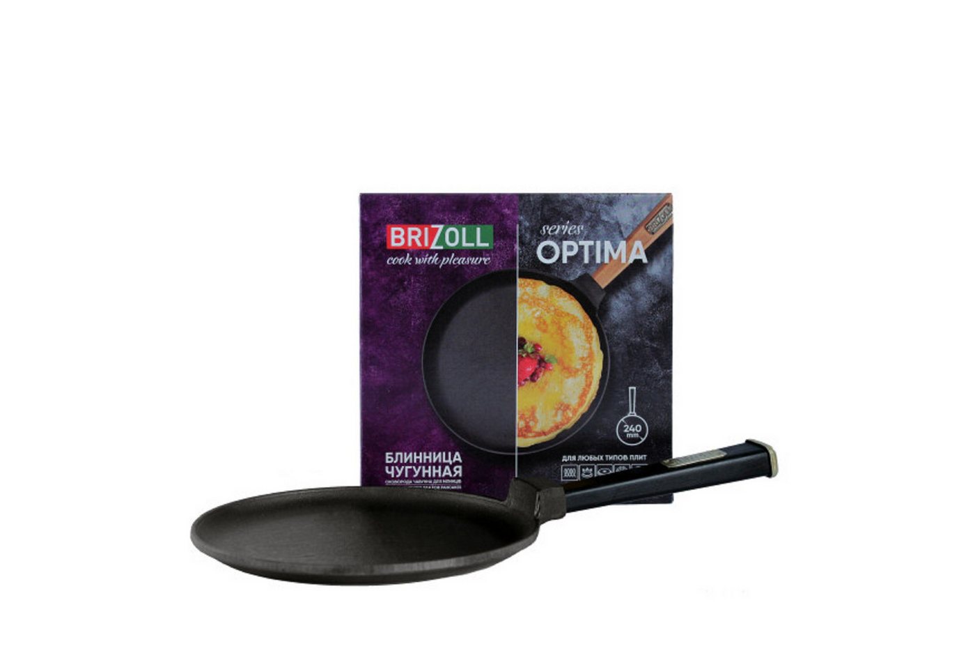 BRIZOLL Bratpfanne Crepespfanne aus Gusseisen Ø24 cm BRIZOLL Bratpfanne Crepespfanne aus Gusseisen Ø24 cm von BRIZOLL