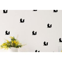 20 Sitzen Fuchs Aufkleber, Kinderzimmer Wandaufkleber, Dekorative Wald Füchse Aufkleber von BRJstudioEurope